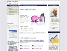 Tablet Screenshot of mortgageleadsfactory.net